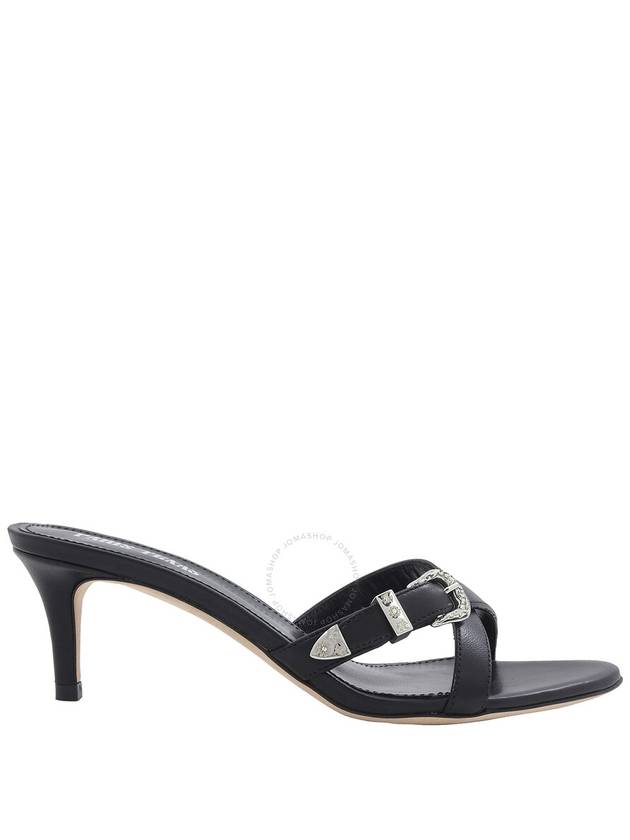 Paris Texas Ladies Black Regina 55 mm Leather Mules, Brand Size 36 ( US Size 6 ) - PARIS TEXAS - BALAAN 1