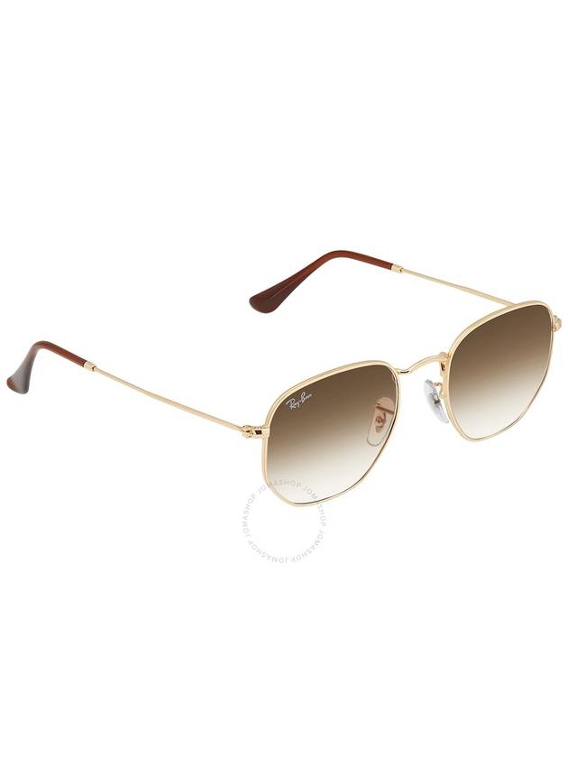 Ray Ban Hexagonal Light Brown Gradient Unisex Sunglasses RB3548 001/51 51 - RAY-BAN - BALAAN 2