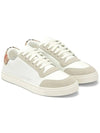 Leather Suede Check Cotton Low Top Sneakers White - BURBERRY - BALAAN 2