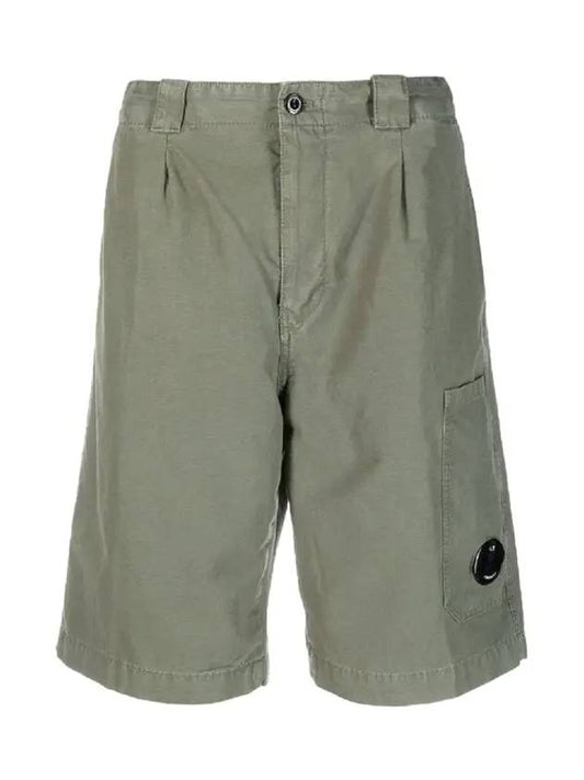 23SS Lens Wappen Bermuda Shorts Khaki 14CMBE266A 006505G 648 - CP COMPANY - BALAAN 1