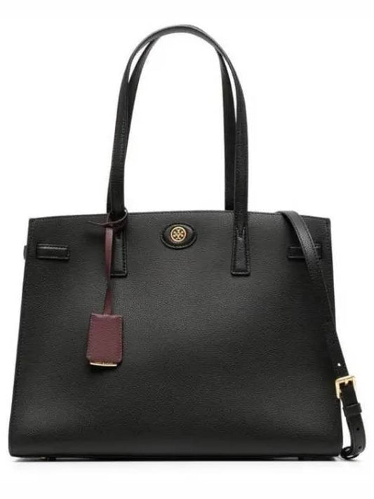 Robinson Satchel Tote Bag Black - TORY BURCH - BALAAN 2