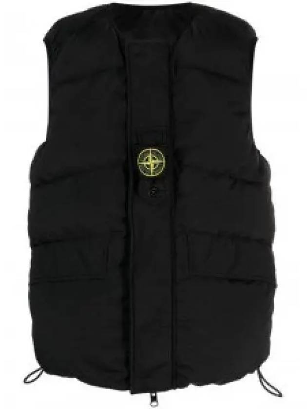 Econyl Reversible Compass Logo Vest Black - STONE ISLAND - BALAAN 2