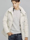 Men s middle hood detachable pocket goose down padded jumper AJP117 - IKALOOOK - BALAAN 1