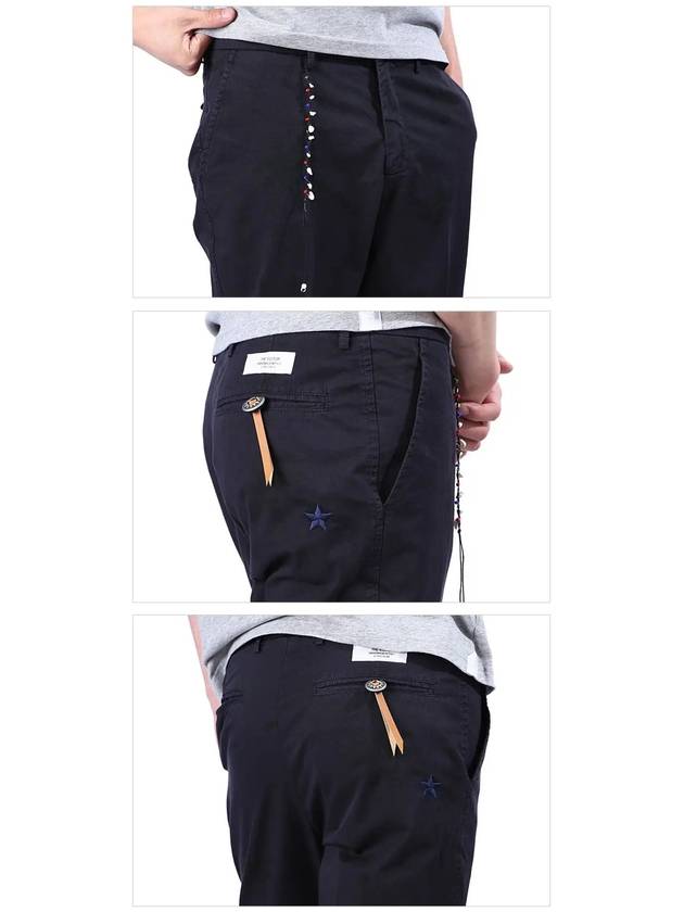 Men's Cropped Straight Jeans Navy - THE EDITOR - BALAAN.