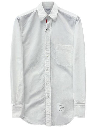 Hidden Oxford Shirt MWL010E 100 - THOM BROWNE - BALAAN 1