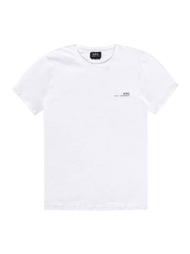 Men's Item Logo Short Sleeve T-Shirt White - A.P.C. - BALAAN 1