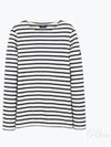 Minquiers Modern Stripe Long Sleeve T-Shirt Ecru Marine - SAINT JAMES - BALAAN 2