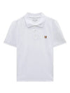 Fox Head Patch Cotton Polo Shirt White - MAISON KITSUNE - BALAAN 2