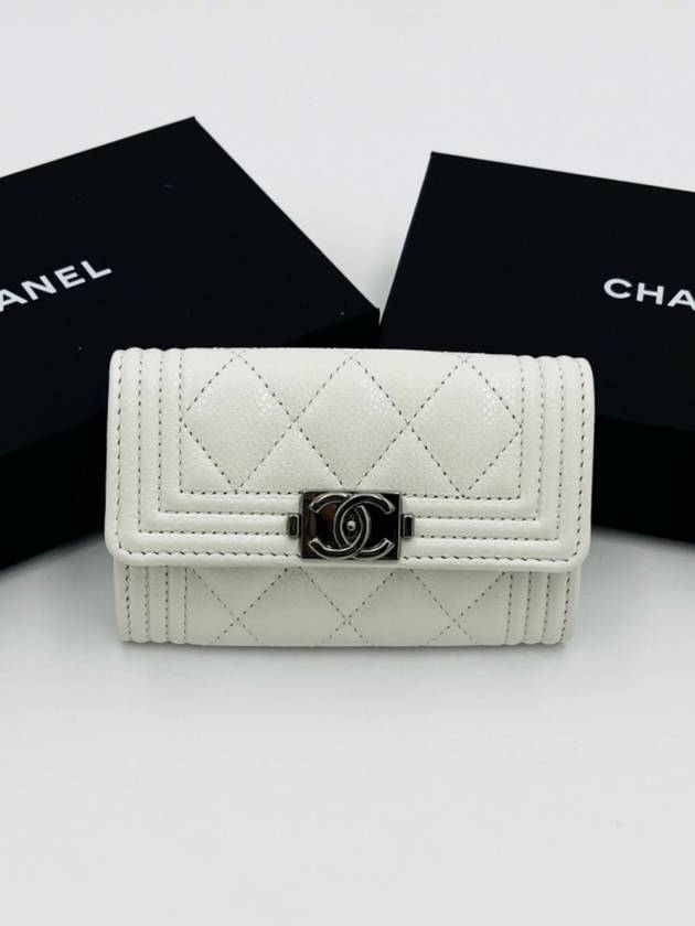 Women s Card Wallet White A80603 - CHANEL - BALAAN 5