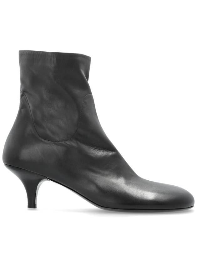 Marsell Leather Ankle Boots With Heel, Women's, Black - MARSELL - BALAAN 1