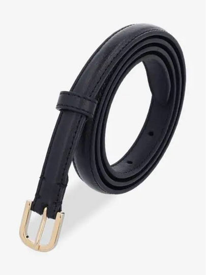 Thin Leather Belt Black - TOTEME - BALAAN 2