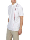 RWB Stripe Polo Shirt White - THOM BROWNE - BALAAN 5