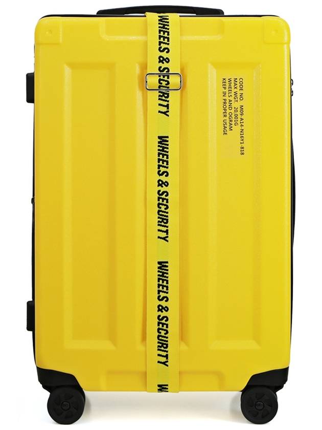 Wheels And Containers PC Hard 24 Inch Carrier Yellow - RAVRAC - BALAAN 1