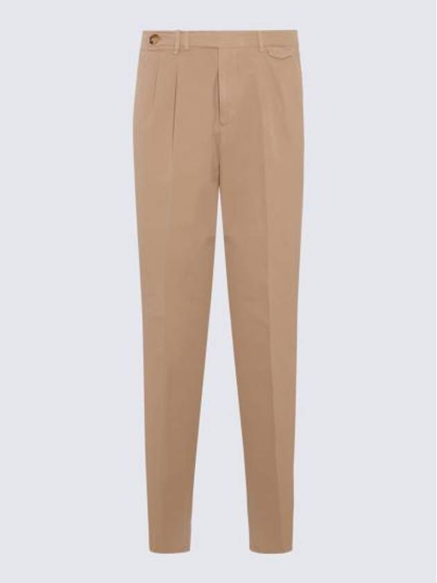 Pleated Detail Chino Straight Pants Beige - BRUNELLO CUCINELLI - BALAAN 5