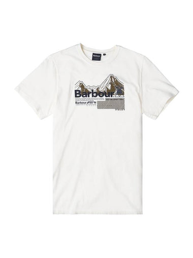 Logo Printed Cotton Short Sleeve T-Shirt White - BARBOUR - BALAAN 1