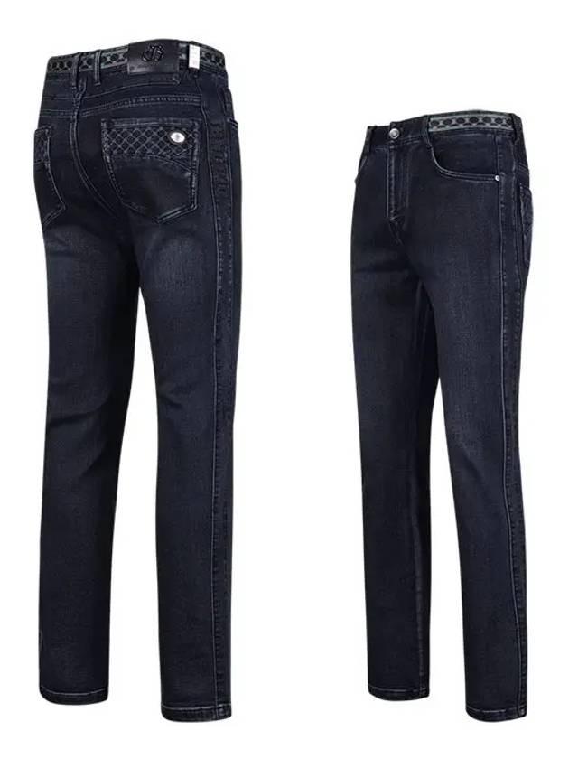 Men s Waist Pattern Point Denim Jeans JB4A517 - LUX GOLF - BALAAN 1