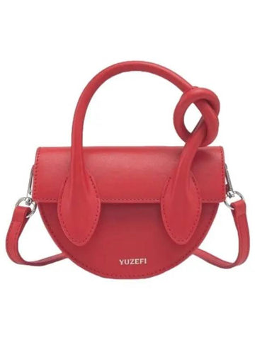 mini pretzel cross bag red - YUZEFI - BALAAN 1