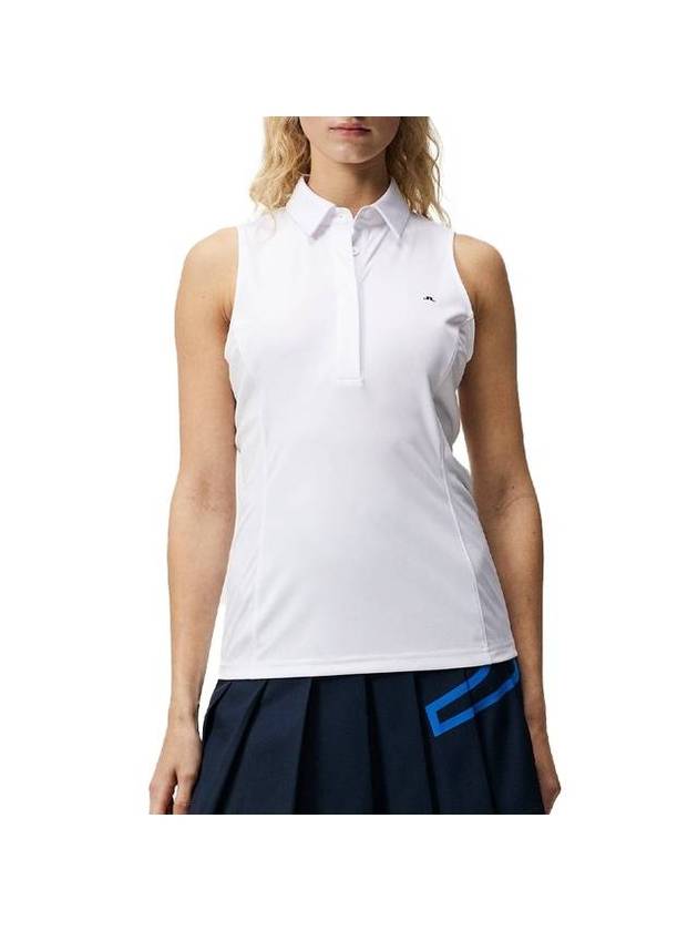 Women's Dena Sleeveless Top Lapis White - J.LINDEBERG - BALAAN 1