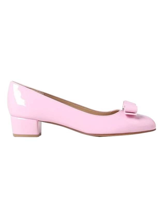 Salvatore Vara Bow Pumps Heel Pink - SALVATORE FERRAGAMO - BALAAN 1