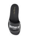 Every-D Embossed Lambskin Slippers Black - DIOR - BALAAN 3