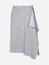 Skirt Grey Wool Skirt - FENDI - BALAAN 2