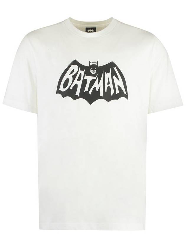 Batman Logo Short Sleeve T-Shirt Optical White - MONCLER - BALAAN 2