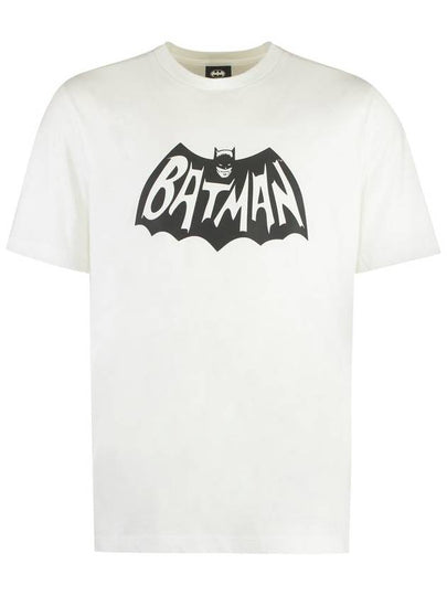 Batman Logo Short Sleeve T-Shirt Optical White - MONCLER - BALAAN 2