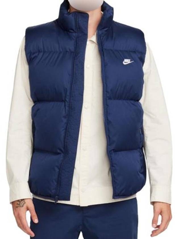 Men's Club Puffer Vest Navy - NIKE - BALAAN 2