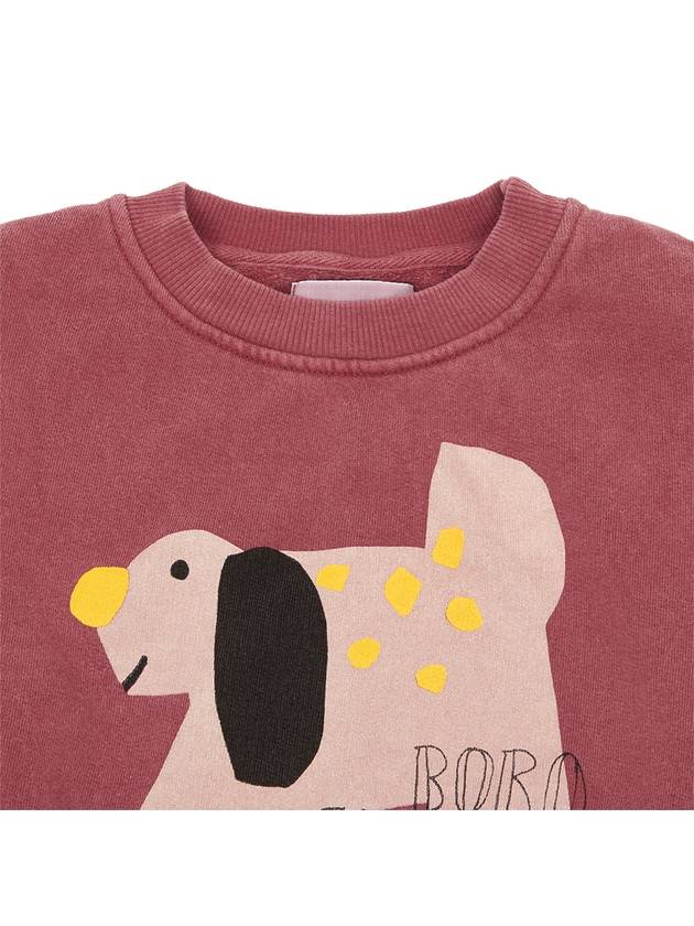 Kids Logo Graphic Sweatshirt Red - BOBO CHOSES - BALAAN 4