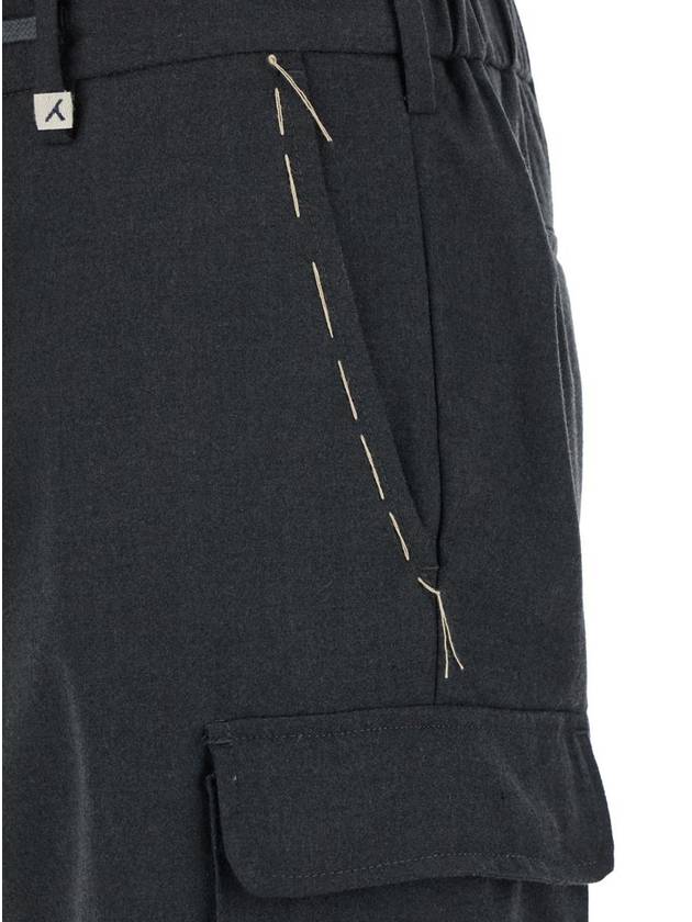 Grey Straight Pants With Drawstring In Stretch Fabric Man - MYTHS - BALAAN 3