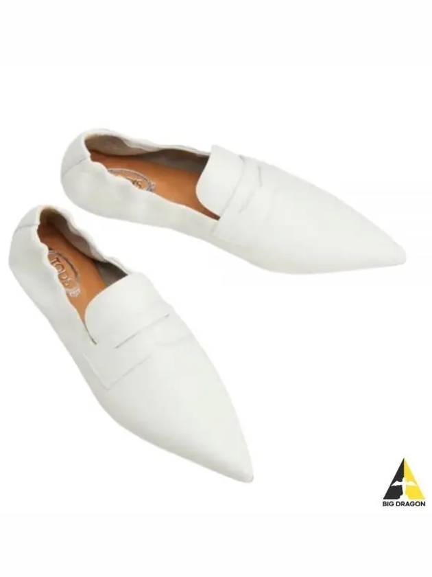 Leather Penny Loafers White - TOD'S - BALAAN 2