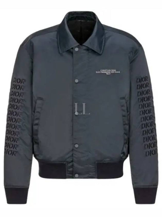 Technical Twill Bomber Jacket Navy - DIOR - BALAAN 2