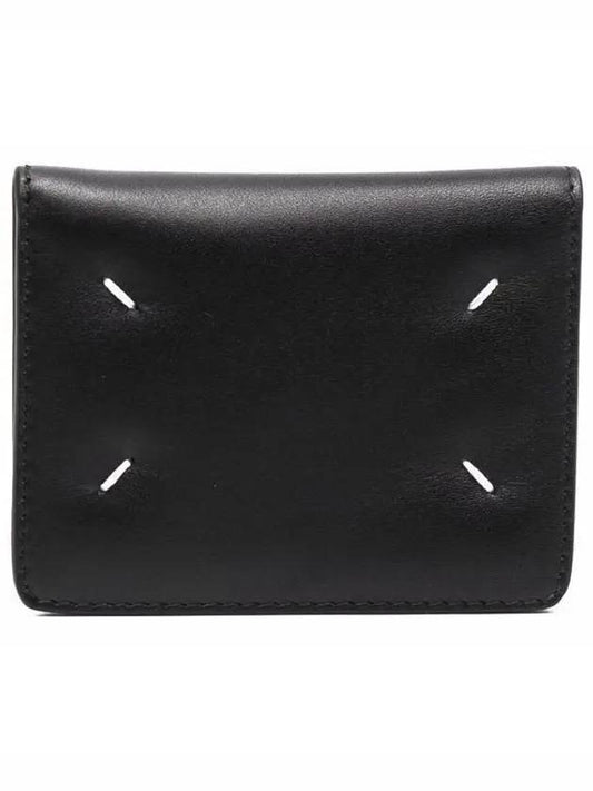 Stitch Keyring Card Wallet Black - MAISON MARGIELA - BALAAN 1