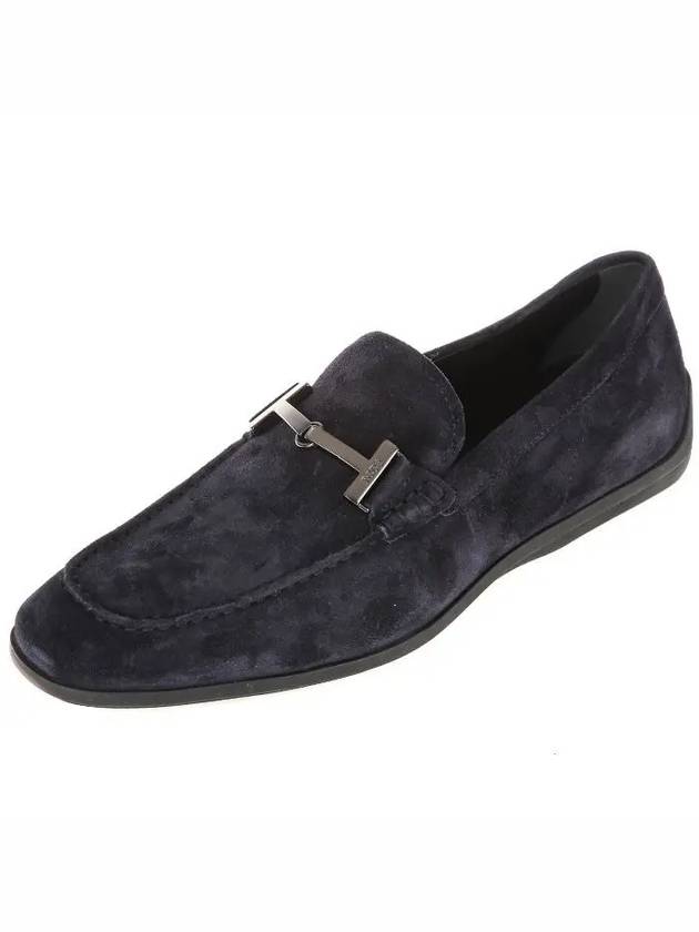 Moccasin Gommino Suede Loafers Navy - TOD'S - BALAAN 2