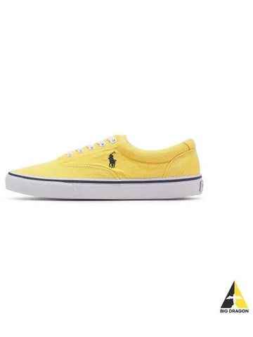 Kitten Wash Canvas Sneakers Yellow - POLO RALPH LAUREN - BALAAN 1