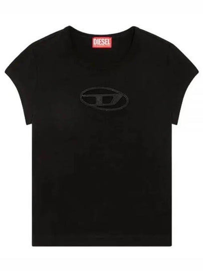 T Angie Peekaboo Logo Short Sleeve T-Shirt Black - DIESEL - BALAAN 2