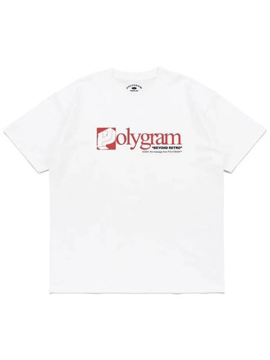 SQUARE P LOGO T SHIRTS WHITE - POLYGRAM - BALAAN 1