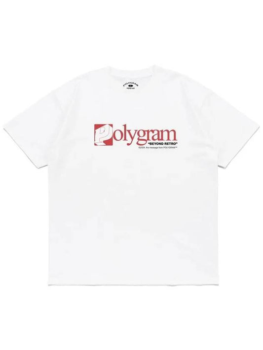 SQUARE P LOGO T SHIRTS WHITE - POLYGRAM - BALAAN 1