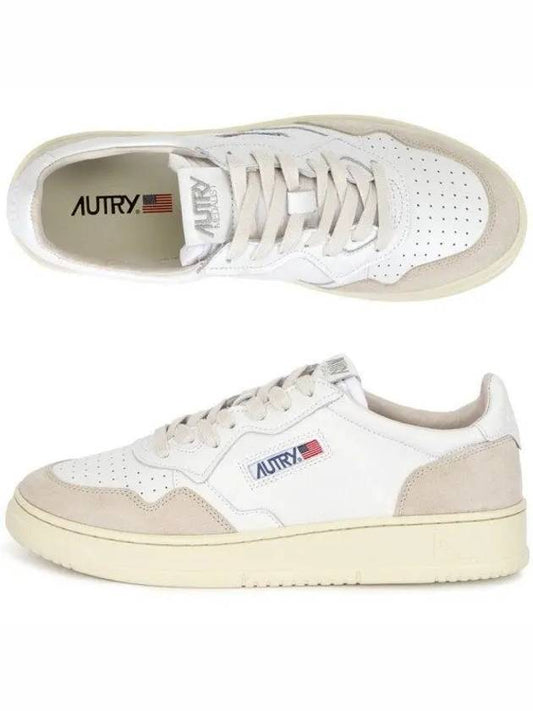 Medalist Suede Low Top Sneakers White - AUTRY - BALAAN 2