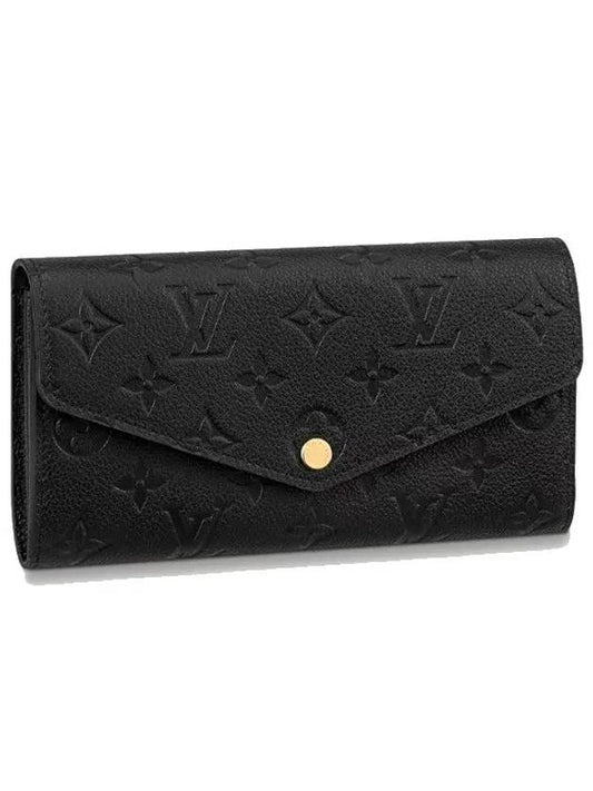 Sarah Monogram Long Wallet Black - LOUIS VUITTON - BALAAN 2