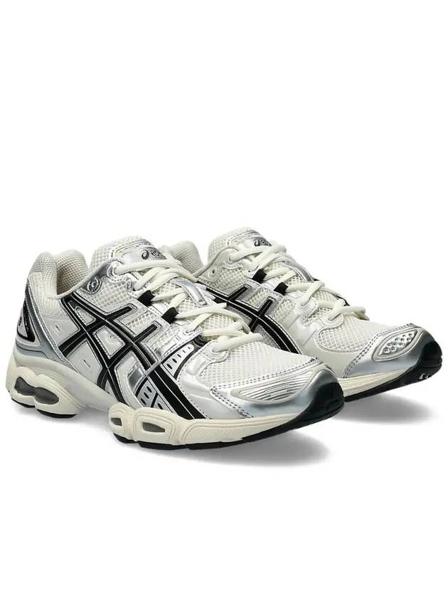 Gel Nimbus 9 Low Top Sneakers White Black Sliver - ASICS - BALAAN 4