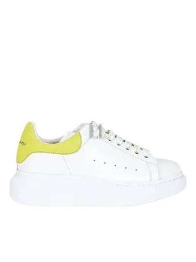 Larry Leather Low Top Sneaker White Lime - ALEXANDER MCQUEEN - BALAAN 2