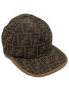 FF Monogram Ball Cap Brown - FENDI - BALAAN 2