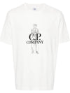 1020 Jersey British Sailor Short Sleeve T-Shirt White - CP COMPANY - BALAAN 3