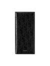 Vertical Oblique Galaxy Calfskin Long Wallet Black - DIOR - BALAAN 1