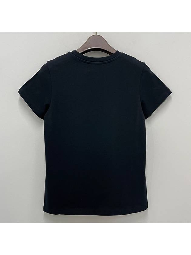 Denise Embroidered Short Sleeve T-shirt Black - A.P.C. - BALAAN 3