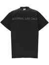 Inside Out Oversized Distressed Short Sleeve T-Shirt Black - BALENCIAGA - BALAAN 4