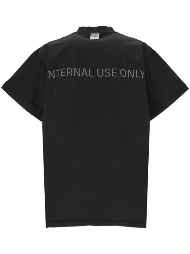 Inside Out Oversized Distressed Short Sleeve T-Shirt Black - BALENCIAGA - BALAAN 4