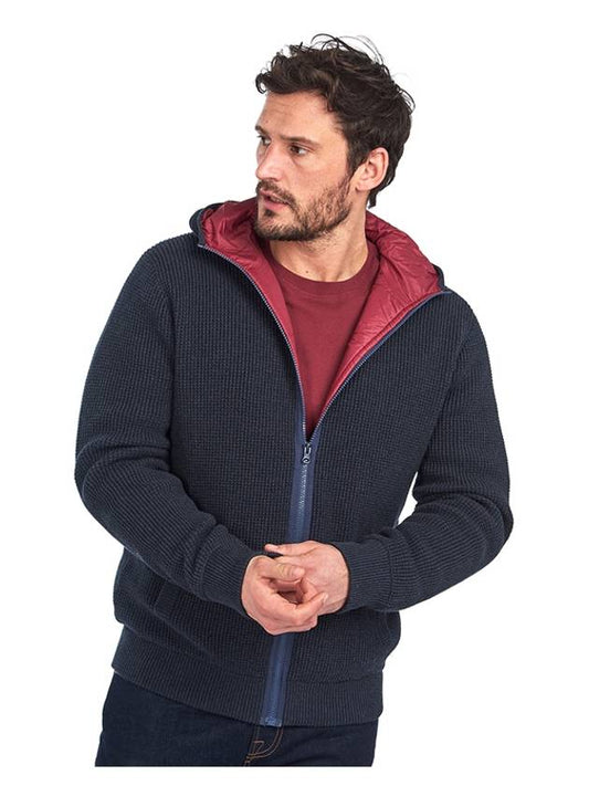 Men's zipup hoodie sweater adriatic zip through sweater - BARBOUR - BALAAN 2
