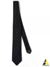 Pinstripe Pattern Silk Tie Grey - BRUNELLO CUCINELLI - BALAAN 2